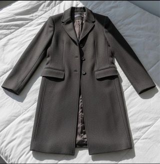 Abrigo Lana Negro Zara x Manteco Talla M Nuevo