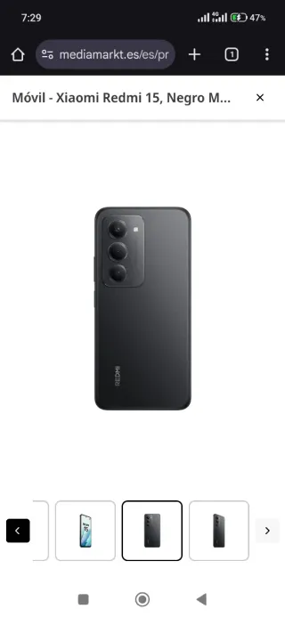 Xiaomi Redmi 15 Negro Con garantía de tres años