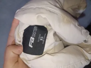 Chaqueta acolchada mujer blanca