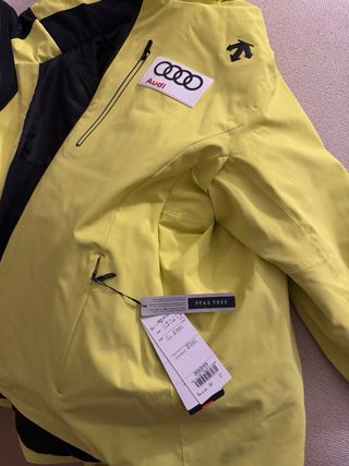 Chaqueta de esquí Descente amarilla