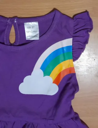 Due vestitini gemelle/sorelle viola