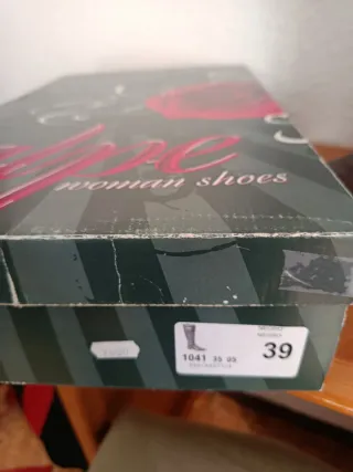 Botas altas piel Alpe Talla 39 Marrón