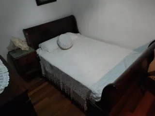 Cama barco madera caoba