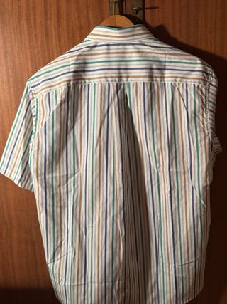 Camisa Carlo Pimi Rayas Multicolor Talla L,