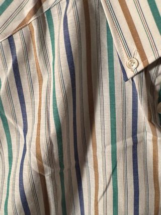 Camisa Carlo Pimi Rayas Multicolor Talla L,