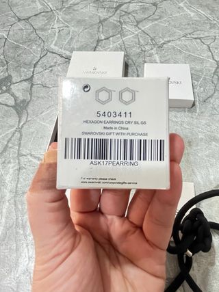 Conjunto Swarovski Pendiente y Colgante Plata