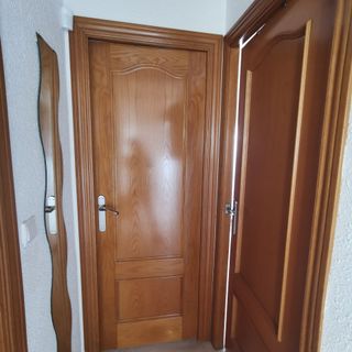 Puertas rústicas madera roble interior