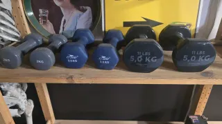 Lote Mancuernas 5kg, 3kg, 2kg