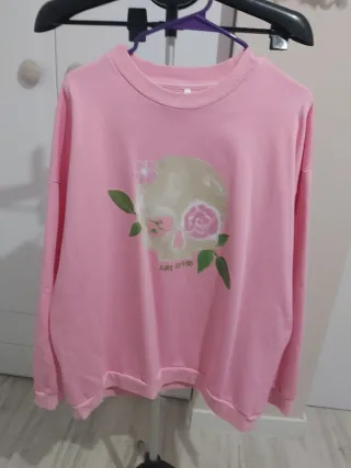 Sudadera Rosa Aire Retro Talla L