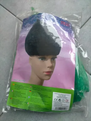 Gorro peluca Changlong verde