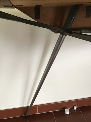 Tavolo da cucina vintage Formica blu cielo