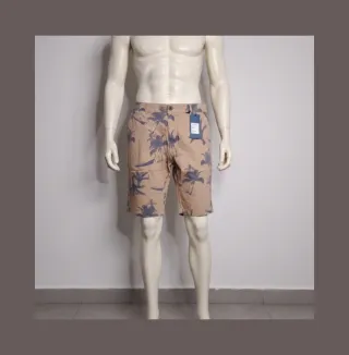 Bermudas Playeras Talla 38 Estampado Palmeras