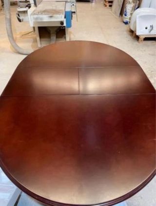 Mesa de comedor de madera extensible