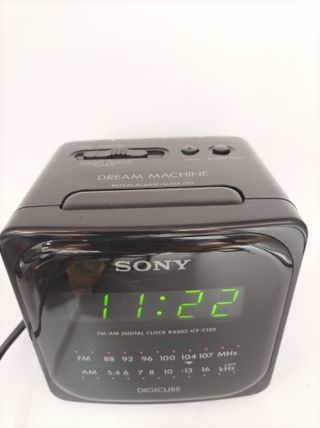 Radio Despertador Sony Digicube ICF-C120 Negro