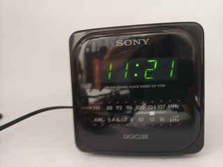 Radio Despertador Sony Digicube ICF-C120 Negro