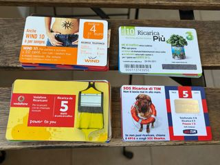 Ricariche telefoniche cellulare