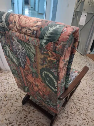 SILLA*SILLÓN MECEDORA madera