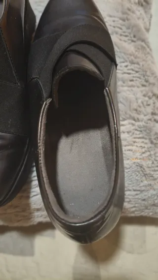 Zapatos de piel mujer, negro