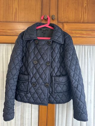 Abrigo acolchado Zara azul