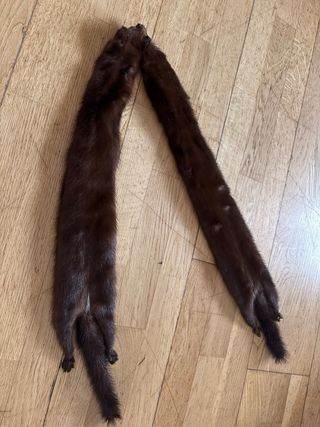 Bufanda de piel marrón