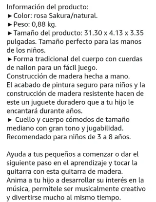 Guitarra Clásica CB SKY 76cm Niños