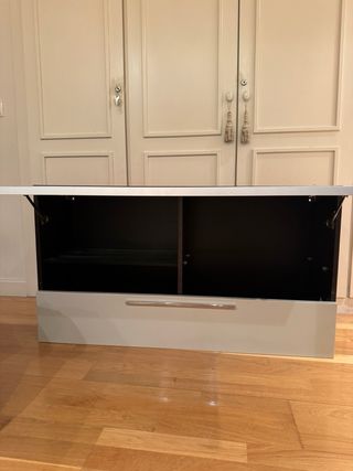 Mueble salón negro y beige