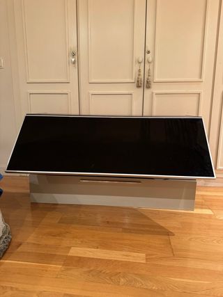 Mueble salón negro y beige