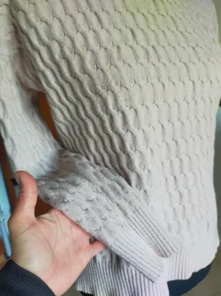 Maglia donna rosa collo alto