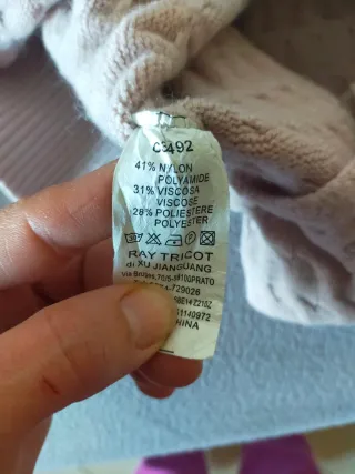 Maglia donna rosa collo alto