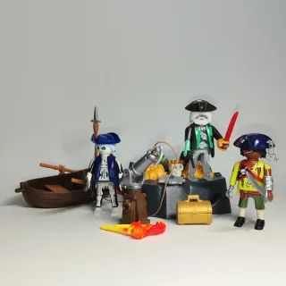 Playmobil Piratas Barca Cofre Tesoro