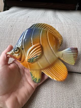 Pesce decorativo ceramica artistica vintage