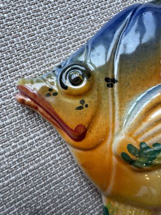 Pesce decorativo ceramica artistica vintage