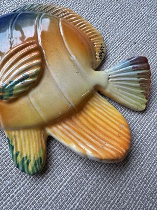 Pesce decorativo ceramica artistica vintage