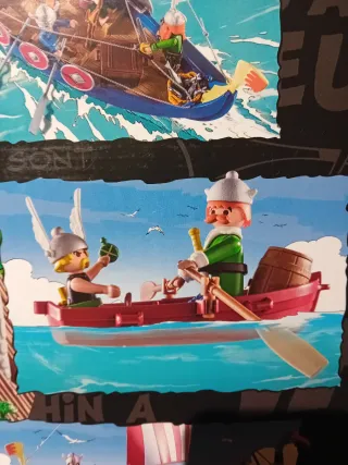 Playmobil Asterix barco vikingo piratas precintado