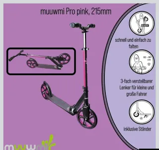 Patinete grande con diametr de rueda 215mm