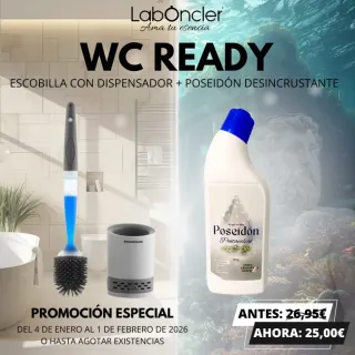 Escobilla WC con dispensador + Poseidón