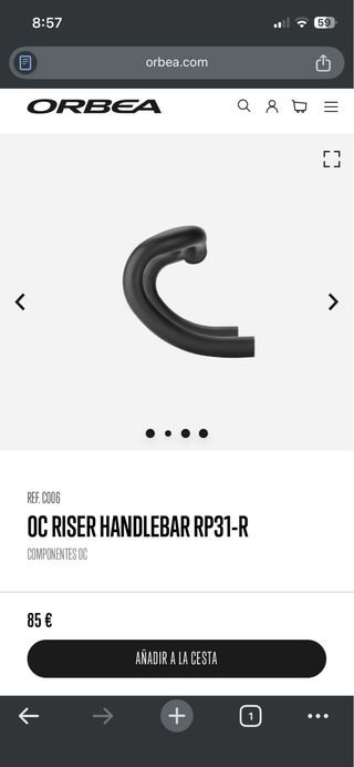 Manillar Orbea OC Riser RP31-R