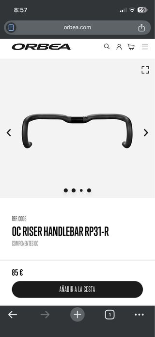 Manillar Orbea OC Riser RP31-R