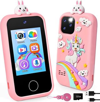 Mini Celular Infantil Rosa con Unicornio