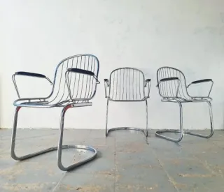 Silla GASTONE RINALDI. Vintage, 70s.