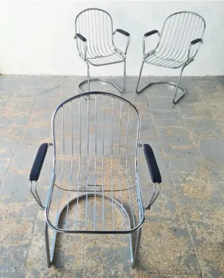 Silla GASTONE RINALDI. Vintage, 70s.