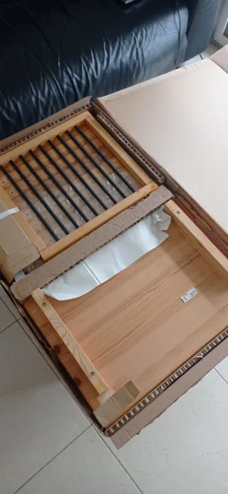 Mesitas de noche de madera natural