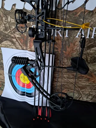 Arco de poleas 19-70lbs,apertura de 19 a 30"