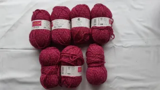 7 Ovillos de lana Phildar Freenesie jaspeados