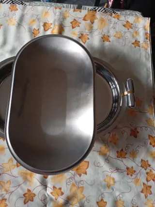 Portavivande vintage Morinox inox e oro 24kt