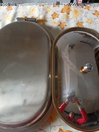 Portavivande vintage Morinox inox e oro 24kt