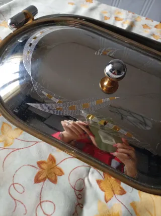 Portavivande vintage Morinox inox e oro 24kt