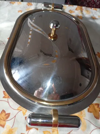 Portavivande vintage Morinox inox e oro 24kt