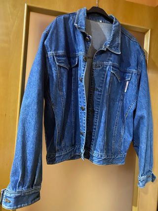 Chaqueta tejana azul