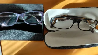 2 Montature Occhiali Vogue Viola e Nere